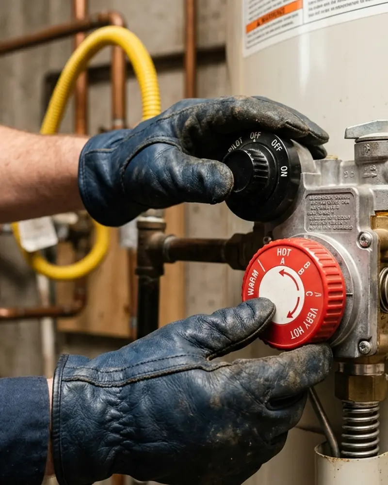 Close-up of Water Heater Installation & Replacement work by Water Heater Jockey in Middle Grove